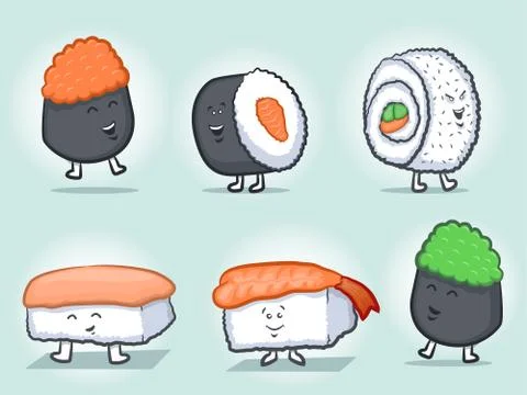 Sushi Stock Illustration