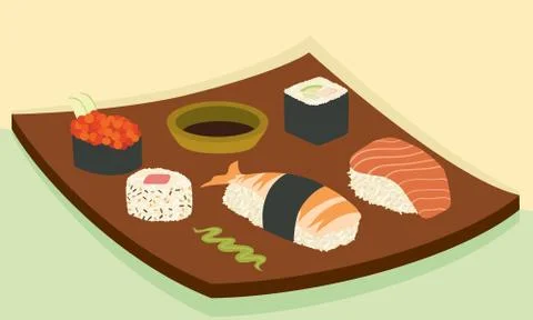 Sushi Stock Illustration