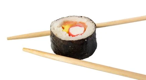 Sushi. (isolated) Stock Photos
