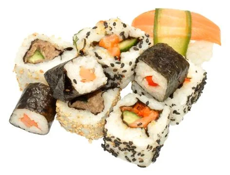 Sushi Isolated Stock Photos