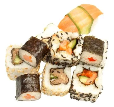 Sushi Isolated Stock Photos