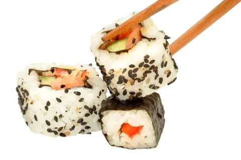 Sushi Isolated Stock Photos