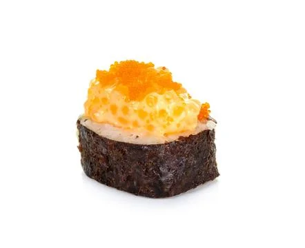 Sushi  isolated on the white background Stock Photos