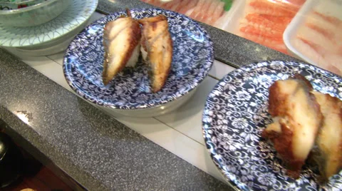 Sushi in Japan Stock Footage 31109351