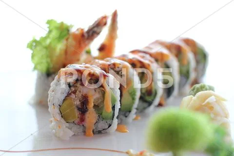 Sushi with light background 2 Stock Photos