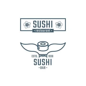 Sushi logo Stock Illustration