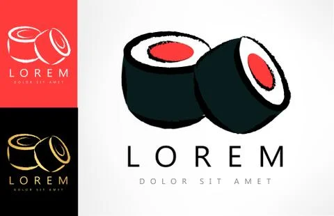 Sushi logo Stock Illustration