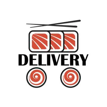 Sushi logo template Stock Illustration