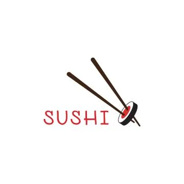 Sushi logo template Stock Illustration