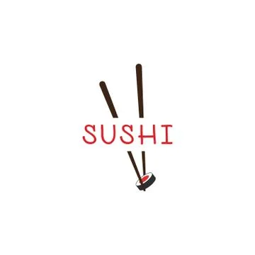 Sushi logo template Stock Illustration