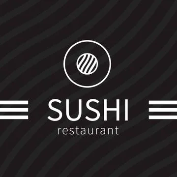 Sushi logo vector Stock Illustration