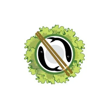 Sushi logo vector Stock Illustration