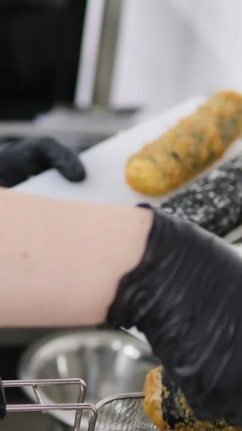 Sushi making process Master class. Step by step Video set male chef makes sushi Stock Footage 282079330