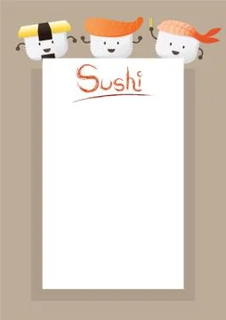 Sushi menu Stock Illustration