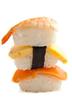 Sushi pile Stock Photos