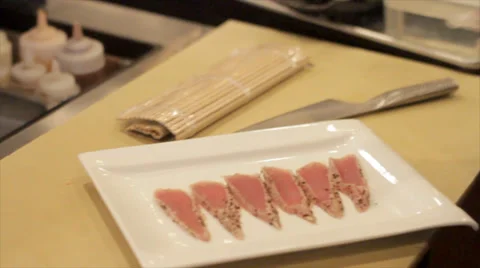 Sushi Plate Stock-Footage 47754621