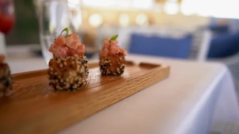 Sushi plate Stock Footage 128442723