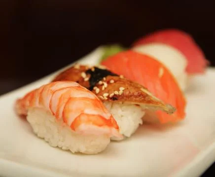 Sushi on the plate Stock Photos