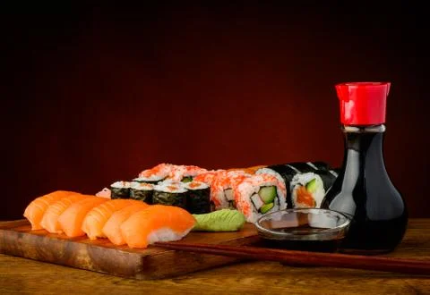 Sushi plate Stock Photos