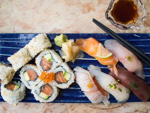 Sushi plate Foto stock