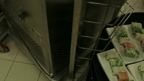 Sushi plates Stock Footage 77050629