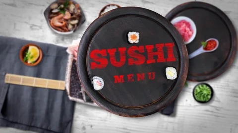 Sushi promo Stockmateriaal After Effects