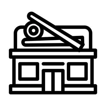 Sushi restaurant line icon vector illustration Ilustración de archivo