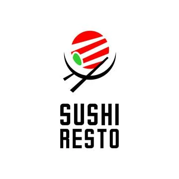 SUSHI RESTO Illustrazione stock