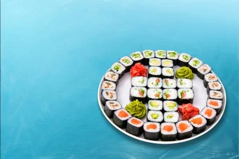 Sushi roll Big set Stock Photos