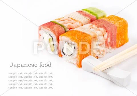 Sushi roll collection Stock Photos