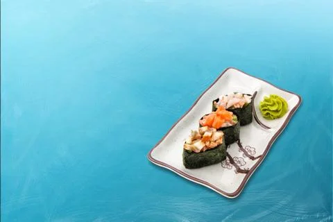 Sushi roll diverse set Stock Photos