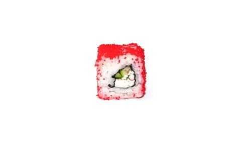 Sushi roll on a gray background. isolate Stock-Fotos