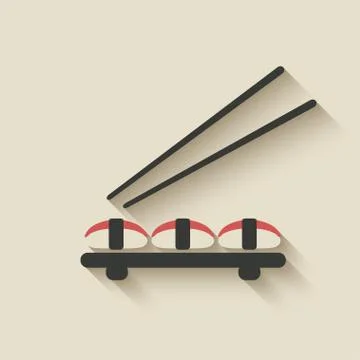 Sushi roll icon Stock Illustration