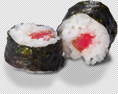 Sushi Roll on isolated background Stock Photos