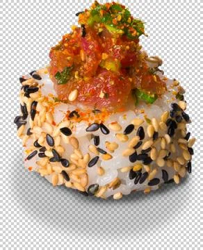 Sushi Roll on isolated background Stock Photos