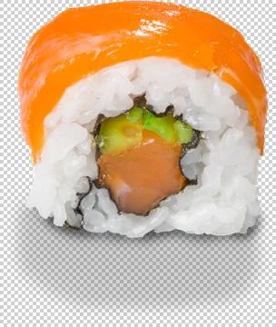Sushi Roll on isolated background Stock Photos