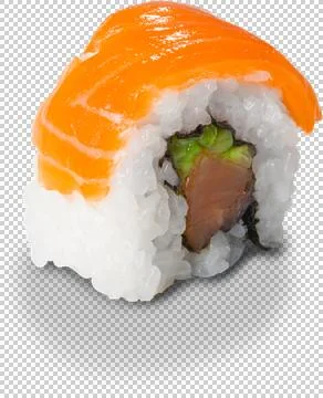 Sushi Roll on isolated background Stock Photos