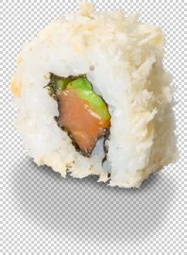 Sushi Roll on isolated background Stock Photos