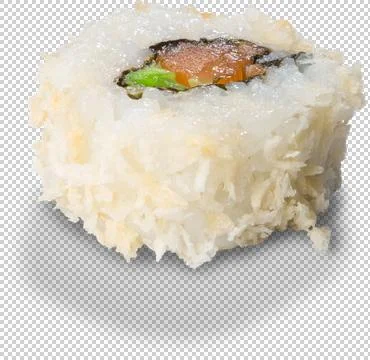 Sushi Roll on isolated background Stock Photos