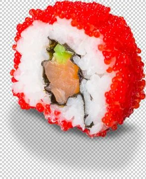 Sushi Roll on isolated background Stock Photos