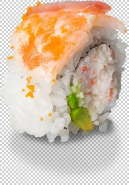 Sushi Roll on isolated background Stock Photos