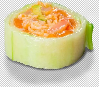 Sushi Roll on isolated background Stock Photos