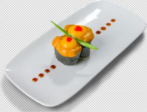 Sushi Roll on isolated background Stock Photos