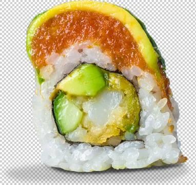 Sushi Roll on isolated background Stock Photos