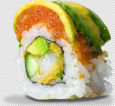 Sushi Roll on isolated background Stock Photos