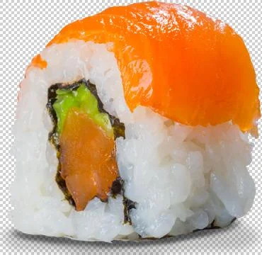 Sushi Roll on isolated background Stock Photos