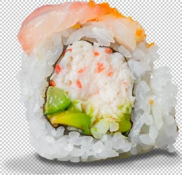 Sushi Roll on isolated background Stock Photos