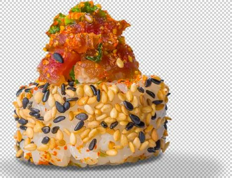 Sushi Roll on isolated background Stock Photos