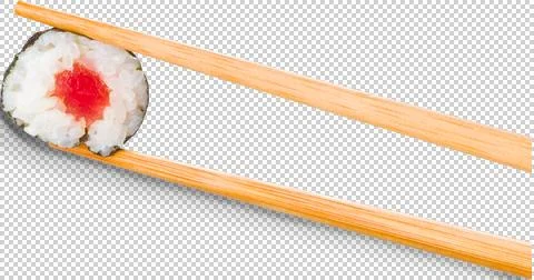 Sushi Roll on isolated background Stock Photos
