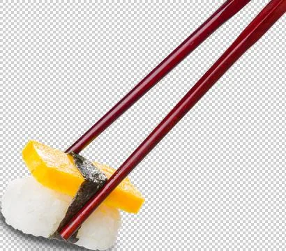Sushi Roll on isolated background Stock Photos
